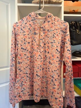 Royal Portrush Golf Club Long Sleeve Floral Quarter Zip Polo NWT Size M